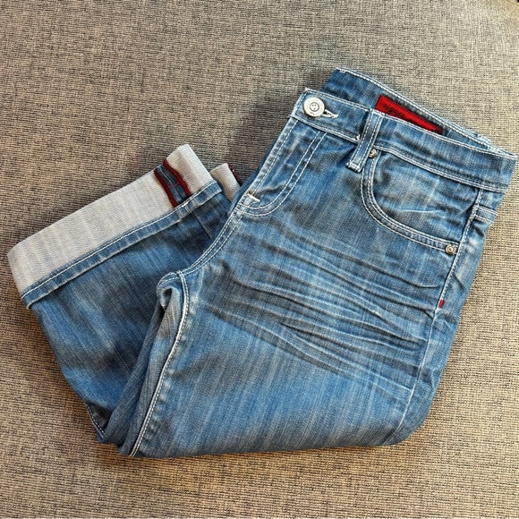 Vigoss Cuffed Jeans Capri Sz 11/12-31 - Picture 1 of 14